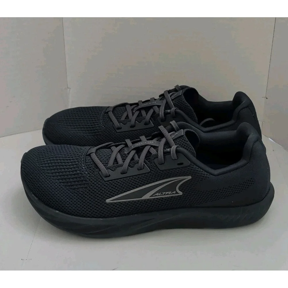 Altra Escalante 4 Men's Size 8 All Black Road Running Shoes Low Profile Stack